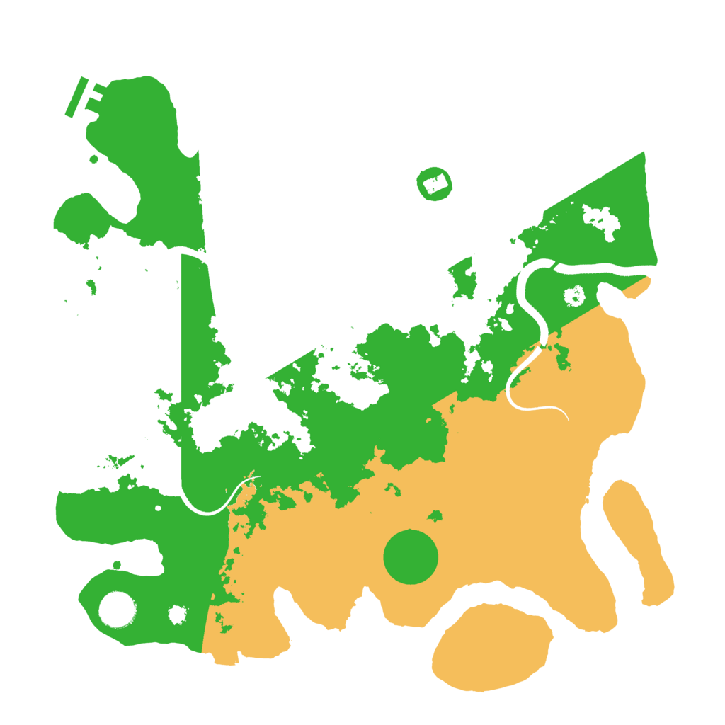 Biome Rust Map: Procedural Map, Size: 3500, Seed: 1081505883