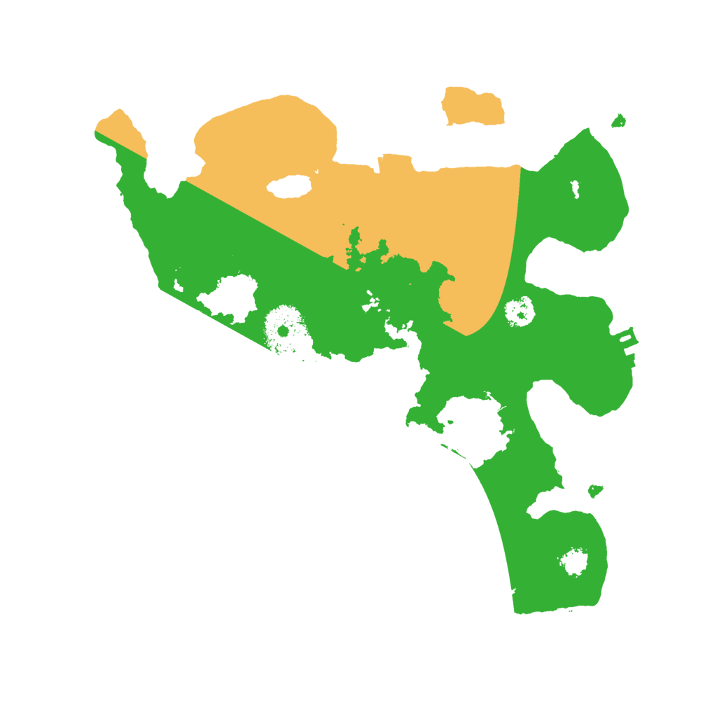 Biome Rust Map: Procedural Map, Size: 2500, Seed: 1250201327