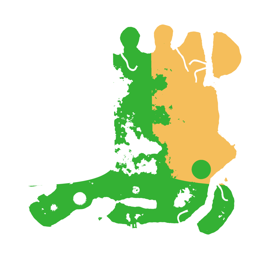 Biome Rust Map: Procedural Map, Size: 3500, Seed: 697627513