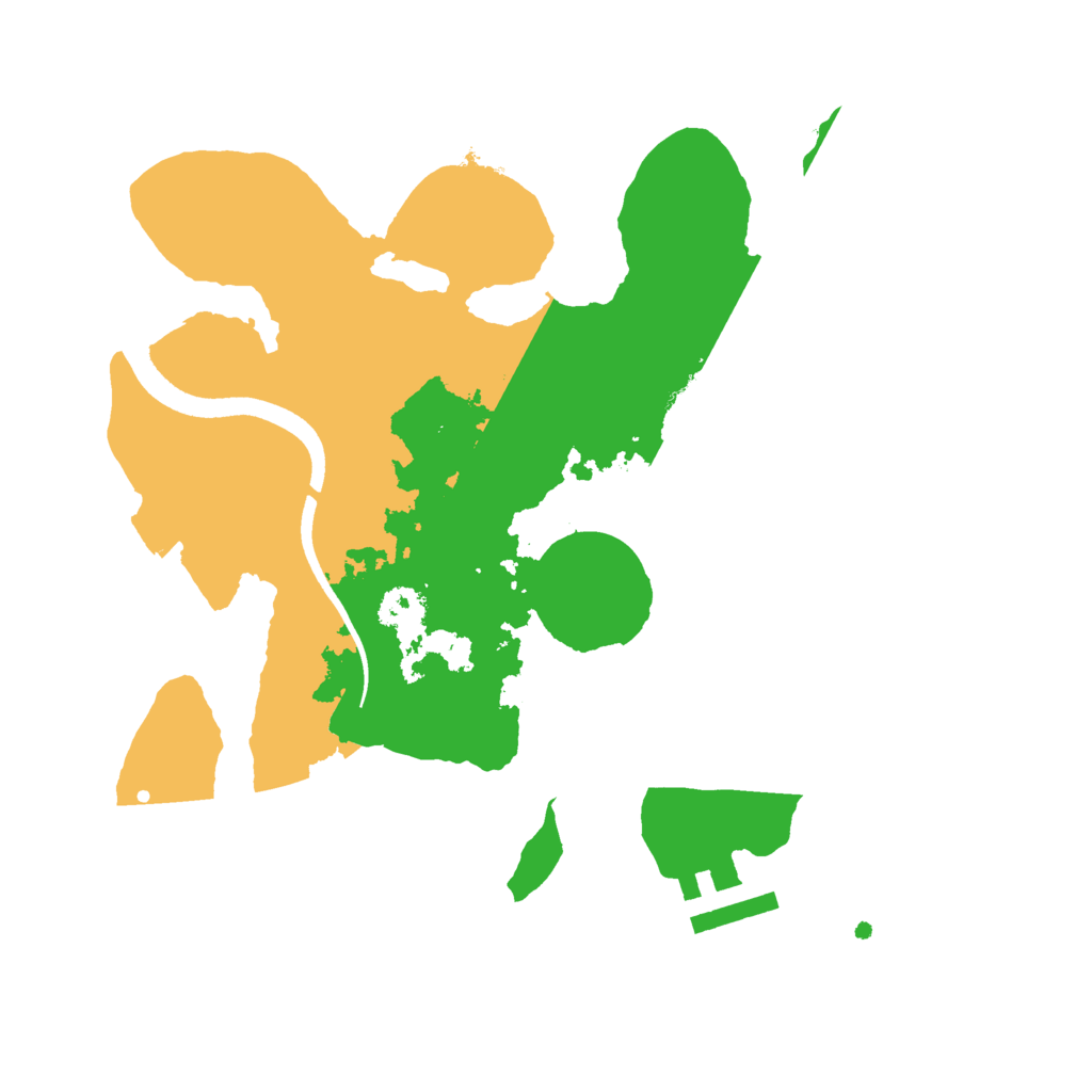 Biome Rust Map: Procedural Map, Size: 2500, Seed: 266191605