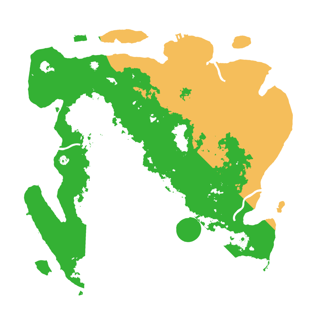 Biome Rust Map: Procedural Map, Size: 3500, Seed: 263908096