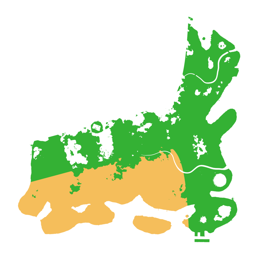 Biome Rust Map: Procedural Map, Size: 3500, Seed: 655335807