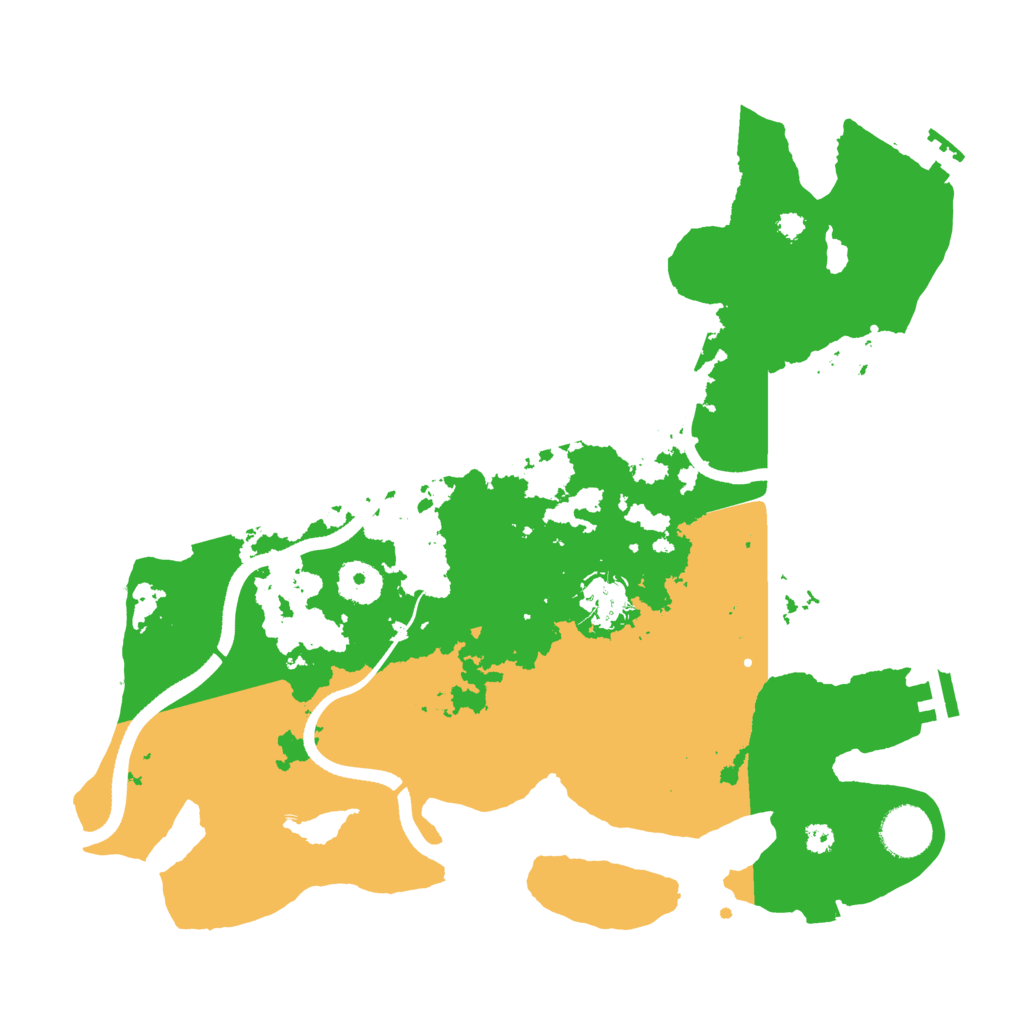 Biome Rust Map: Procedural Map, Size: 3500, Seed: 655335807