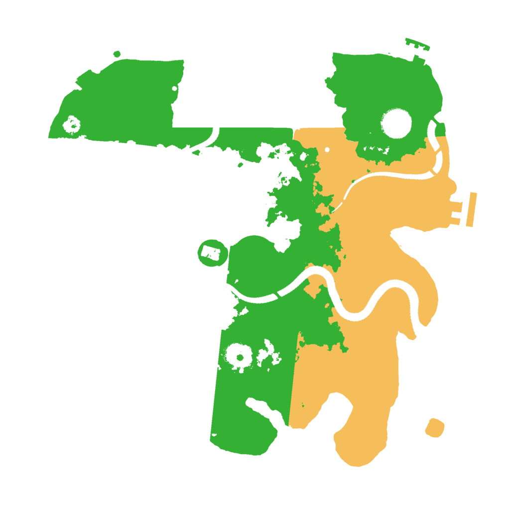 Biome Rust Map: Procedural Map, Size: 3000, Seed: 835292004