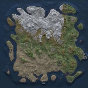 Thumbnail Rust Map: Procedural Map, Size: 4250, Seed: 998041, 17 Monuments