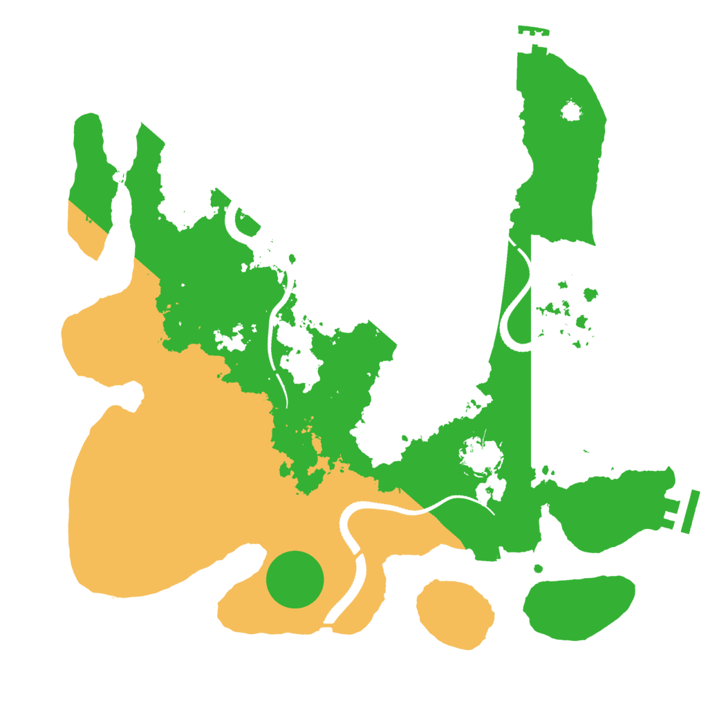 Biome Rust Map: Procedural Map, Size: 3250, Seed: 1037850083