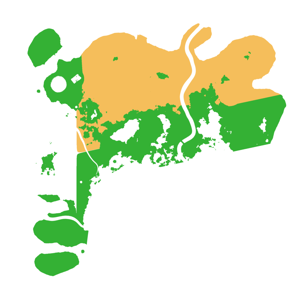 Biome Rust Map: Procedural Map, Size: 3550, Seed: 49567612