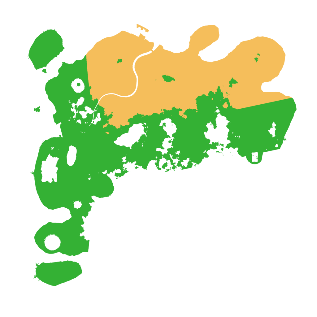 Biome Rust Map: Procedural Map, Size: 3550, Seed: 49567612