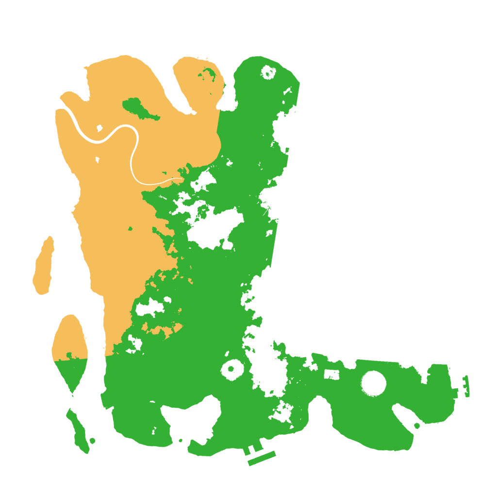 Biome Rust Map: Procedural Map, Size: 3500, Seed: 501605979