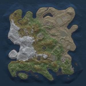 Thumbnail Rust Map: Procedural Map, Size: 3500, Seed: 806, 17 Monuments