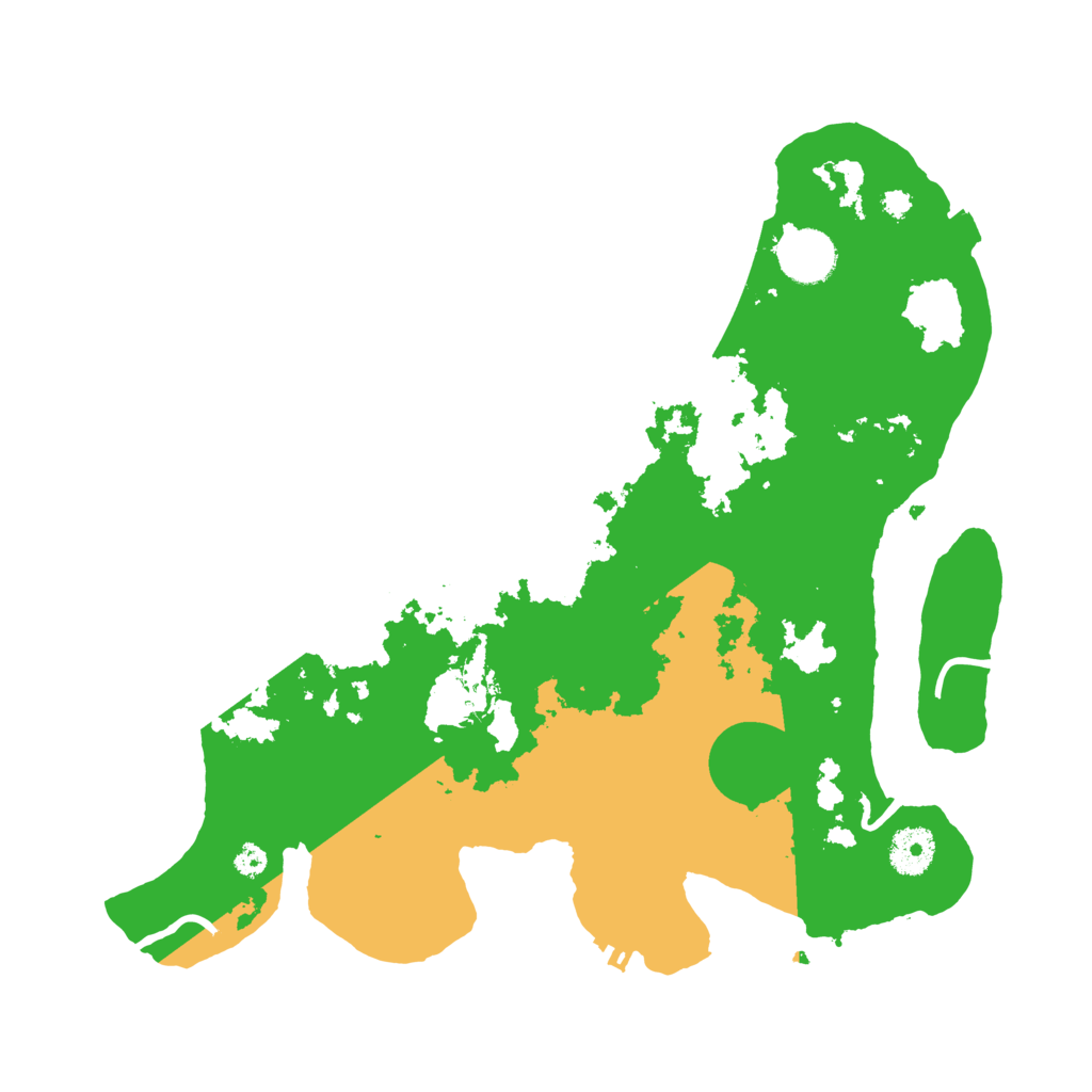 Biome Rust Map: Procedural Map, Size: 3500, Seed: 825476558