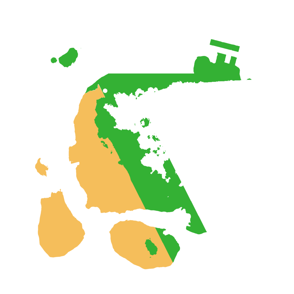 Biome Rust Map: Procedural Map, Size: 2000, Seed: 187138674