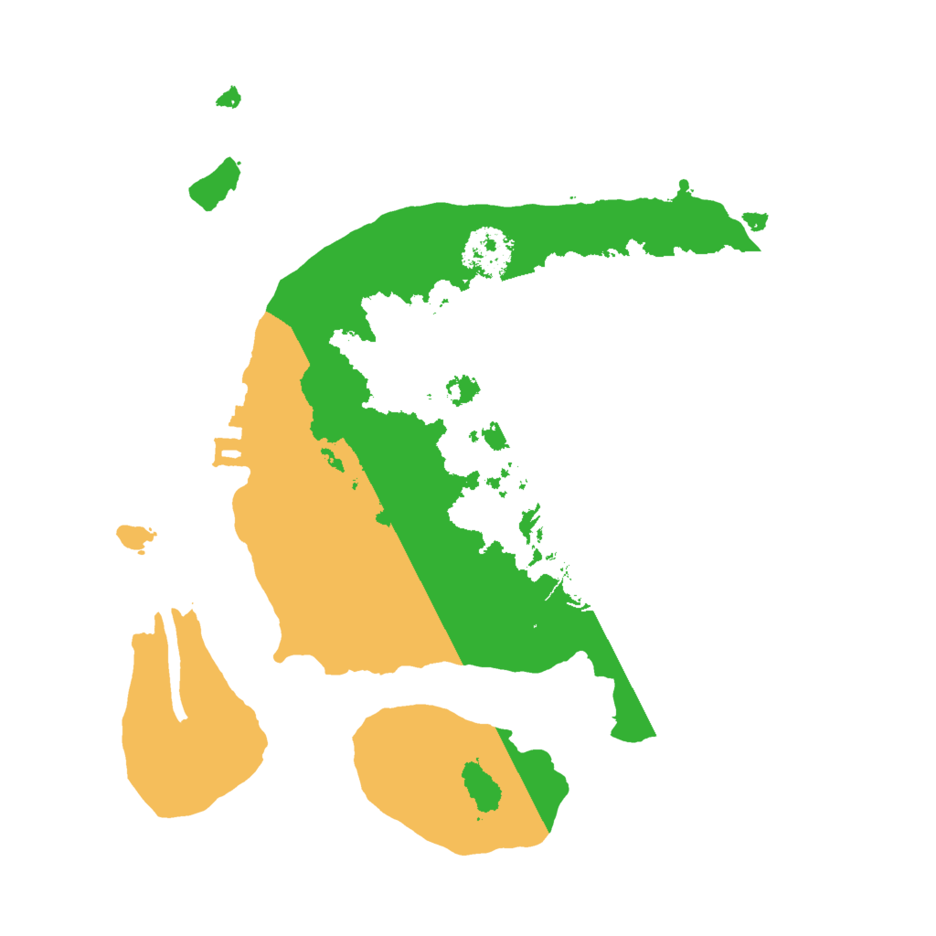 Biome Rust Map: Procedural Map, Size: 2000, Seed: 187138674