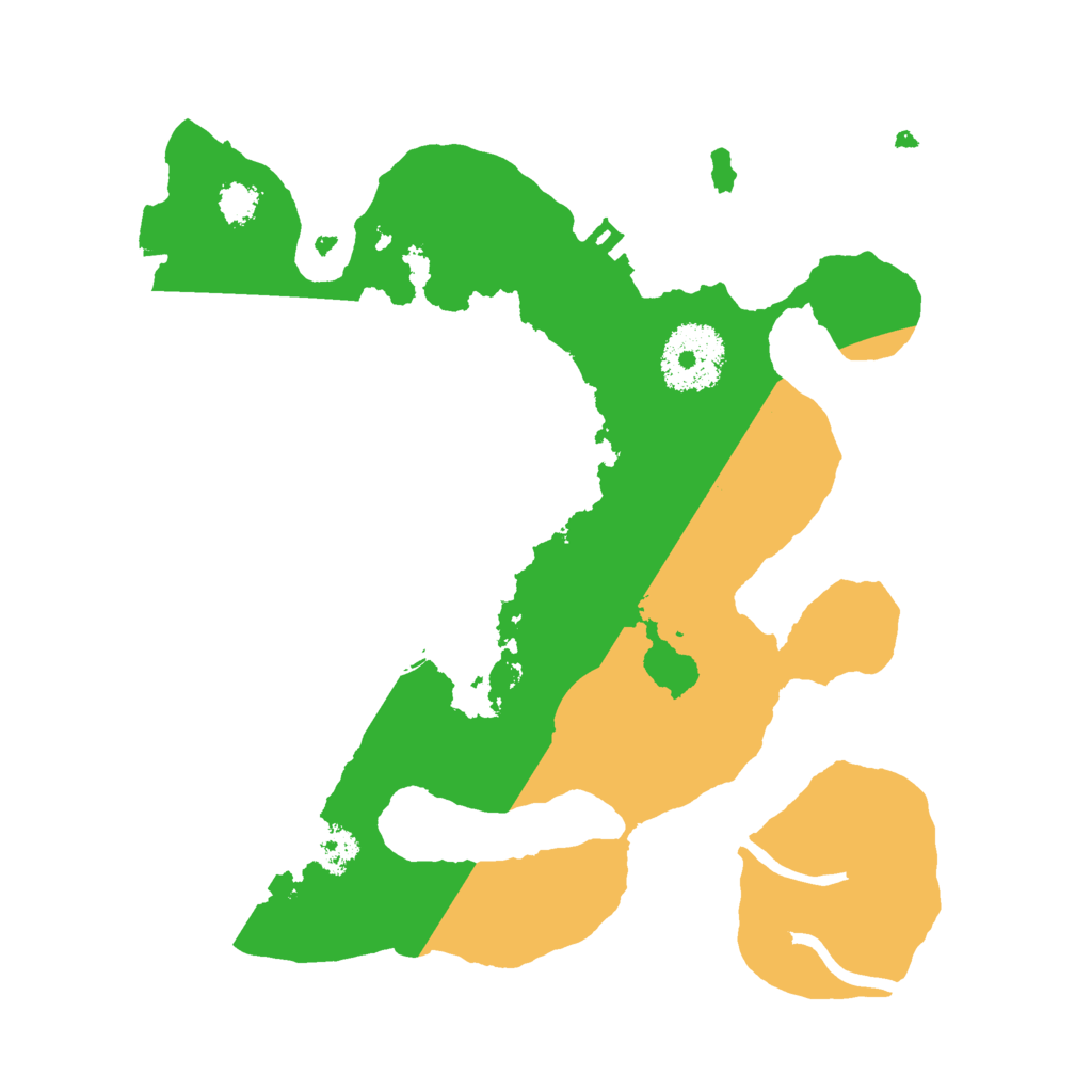 Biome Rust Map: Procedural Map, Size: 2500, Seed: 2024962228