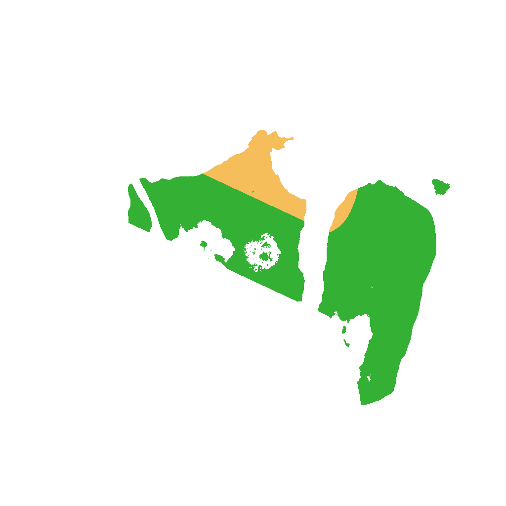 Biome Rust Map: Procedural Map, Size: 1500, Seed: 33