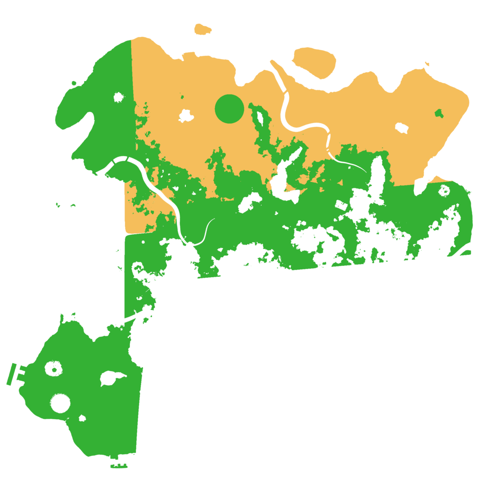 Biome Rust Map: Procedural Map, Size: 4500, Seed: 1013519757