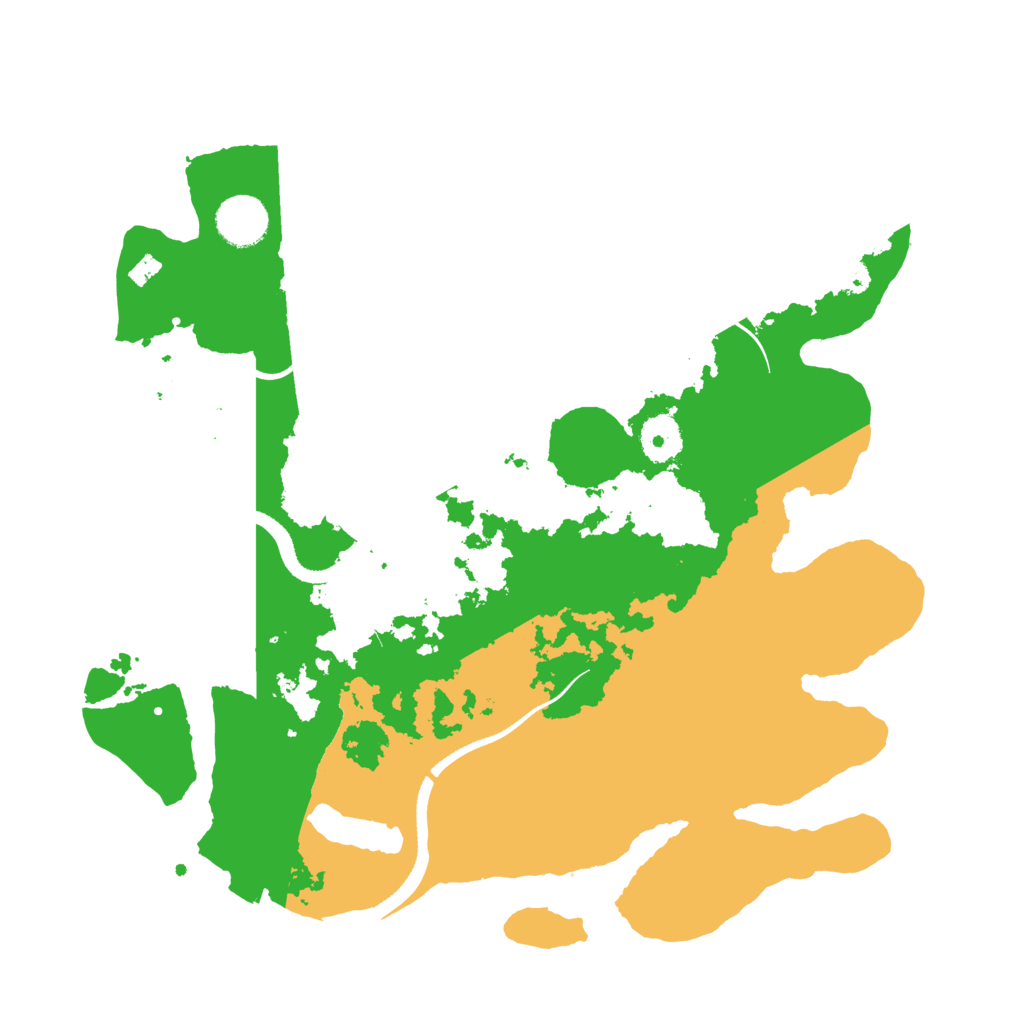 Biome Rust Map: Procedural Map, Size: 3500, Seed: 99052785