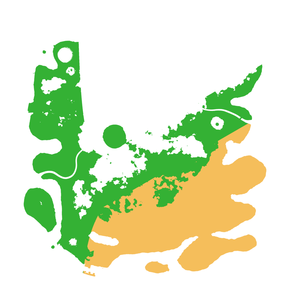 Biome Rust Map: Procedural Map, Size: 3500, Seed: 99052785