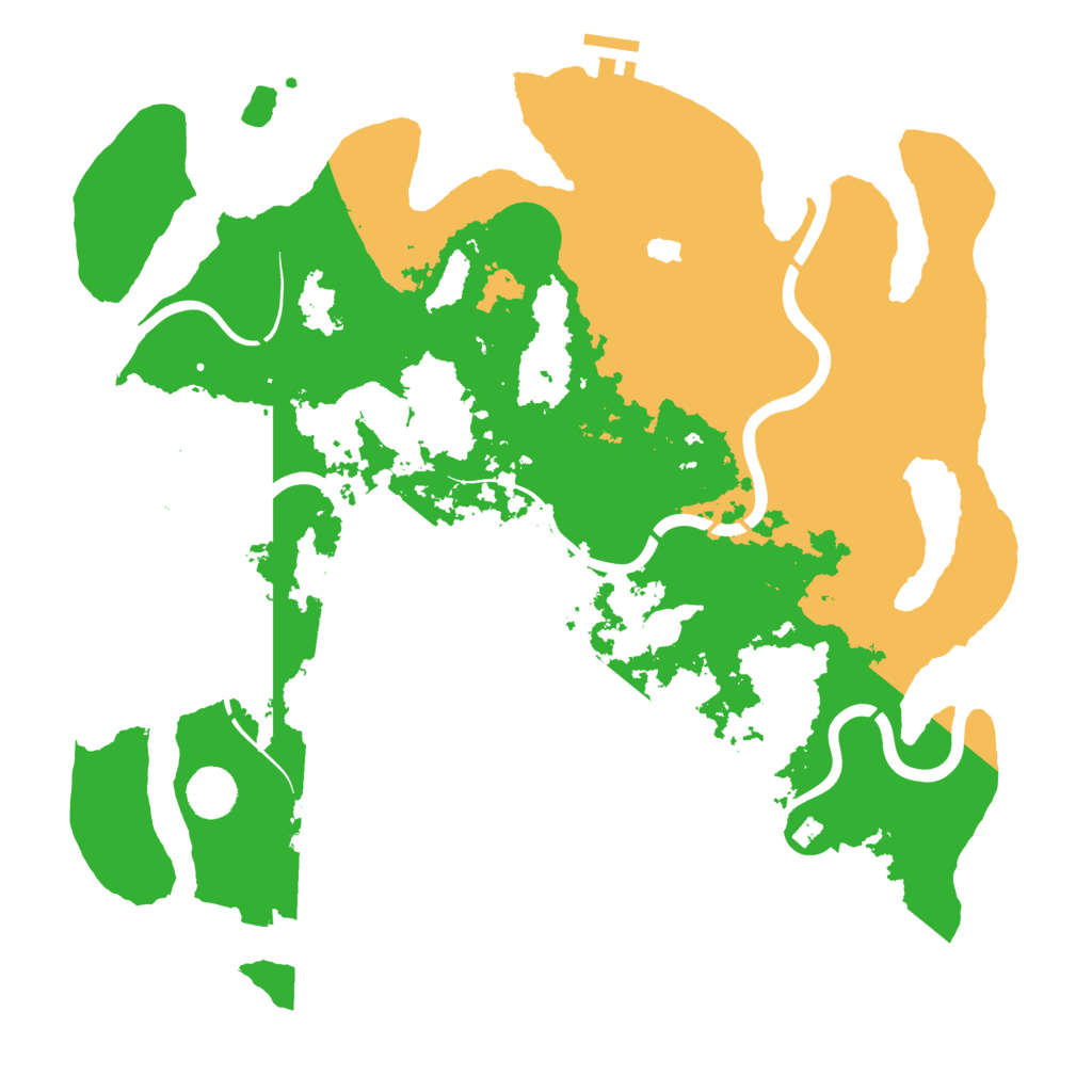 Biome Rust Map: Procedural Map, Size: 4000, Seed: 25360302