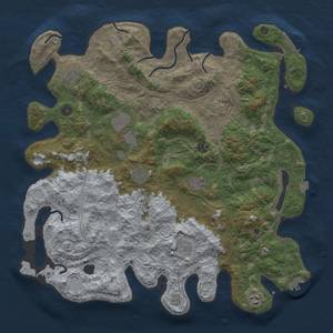 Thumbnail Rust Map: Procedural Map, Size: 4500, Seed: 124, 16 Monuments