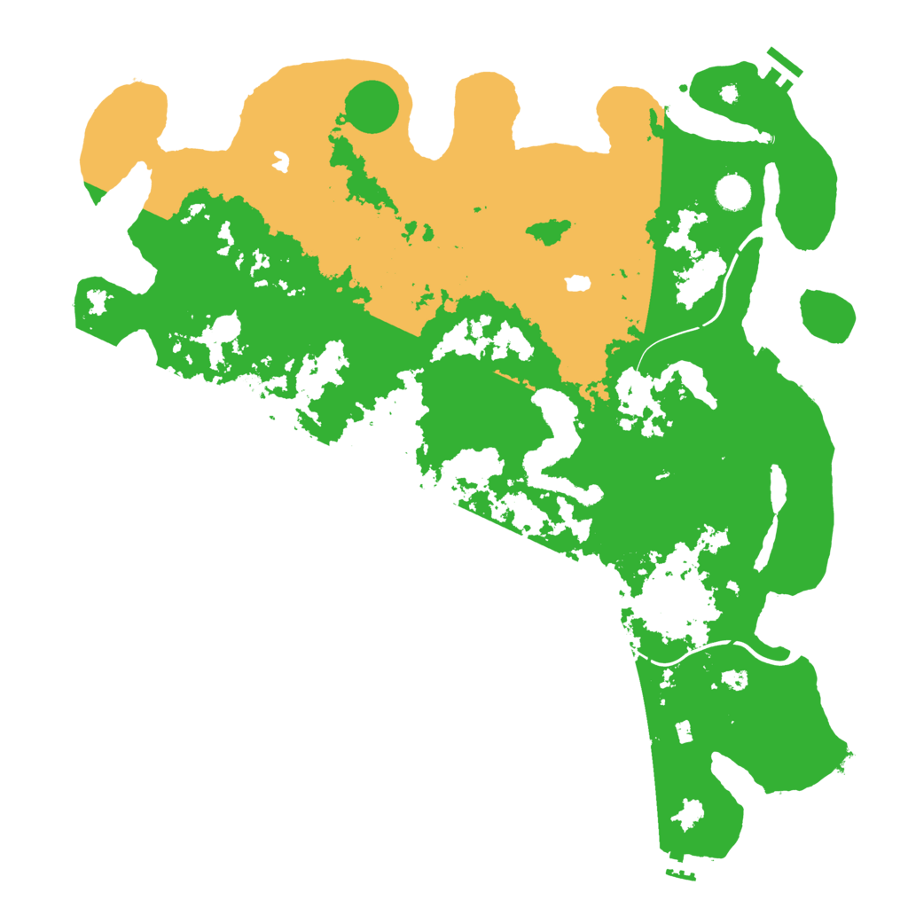 Biome Rust Map: Procedural Map, Size: 4500, Seed: 124
