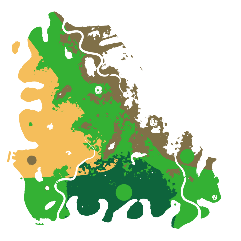 Biome Rust Map: Procedural Map, Size: 4500, Seed: 1999215833