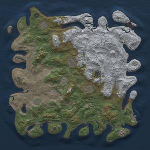 Thumbnail Rust Map: Procedural Map, Size: 4500, Seed: 1999215833, 16 Monuments