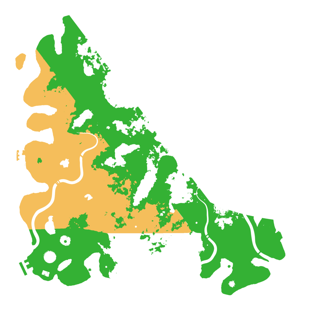Biome Rust Map: Procedural Map, Size: 4500, Seed: 1999215833