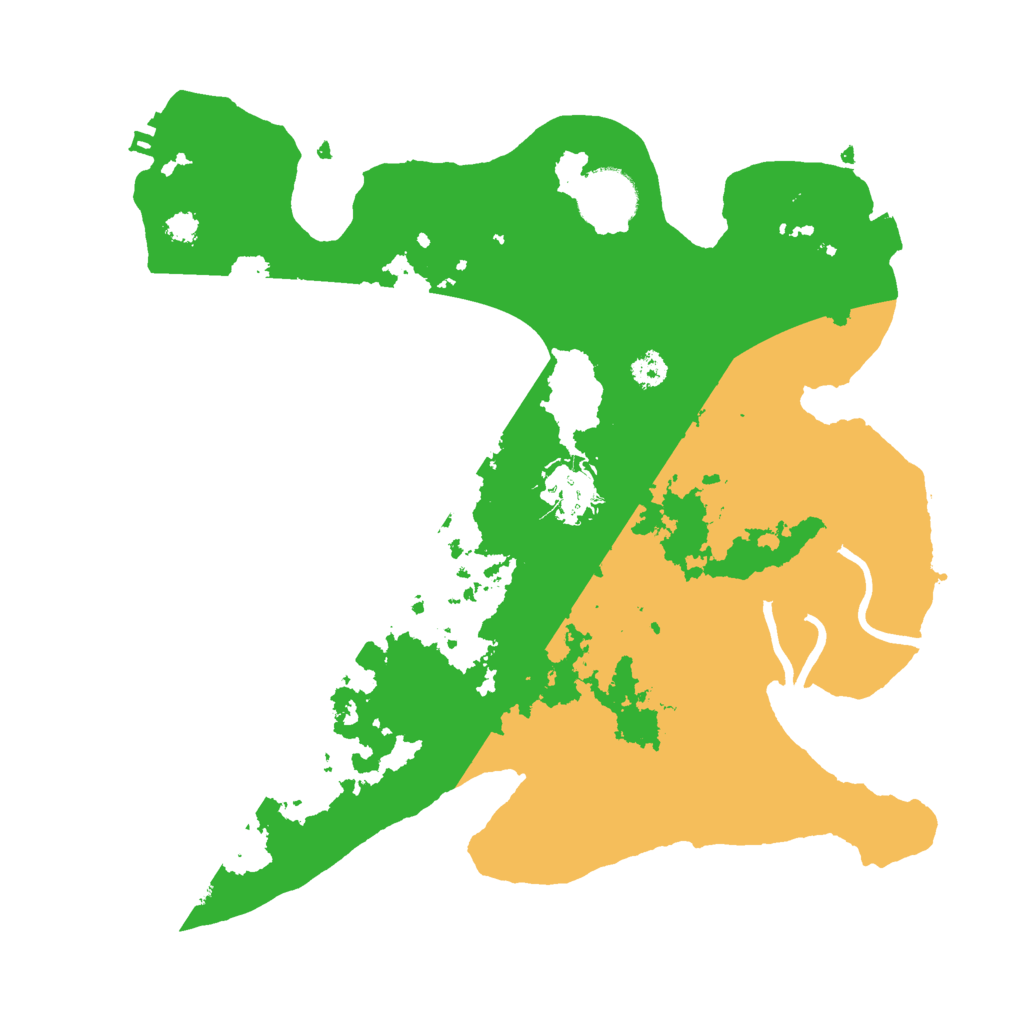 Biome Rust Map: Procedural Map, Size: 3000, Seed: 151672