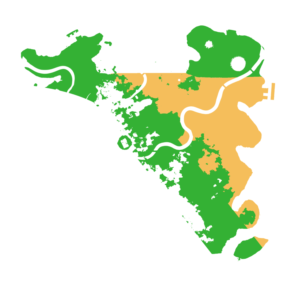 Biome Rust Map: Procedural Map, Size: 3500, Seed: 262201981
