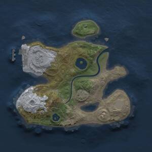 Thumbnail Rust Map: Procedural Map, Size: 2000, Seed: 198, 4 Monuments