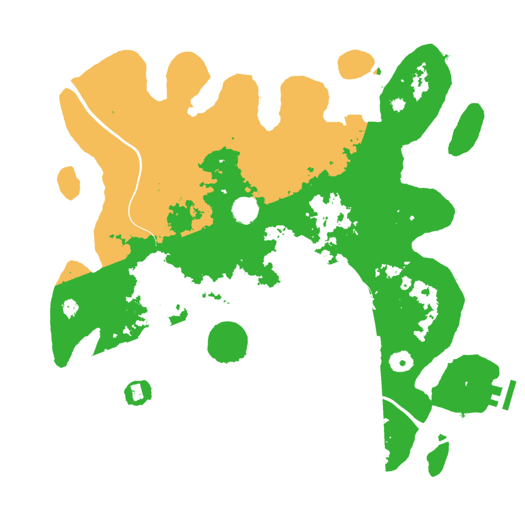 Biome Rust Map: Procedural Map, Size: 3500, Seed: 98233452