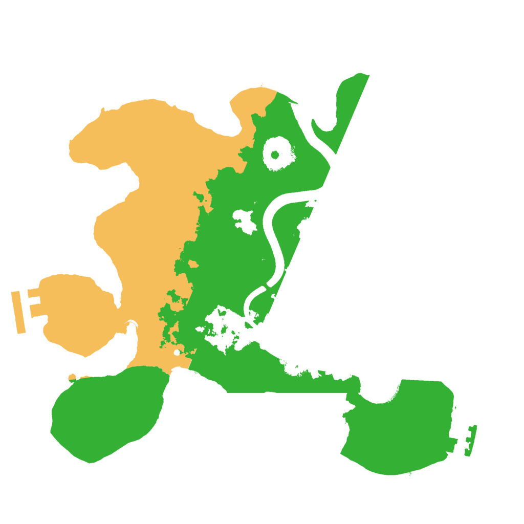 Biome Rust Map: Procedural Map, Size: 2500, Seed: 86744555