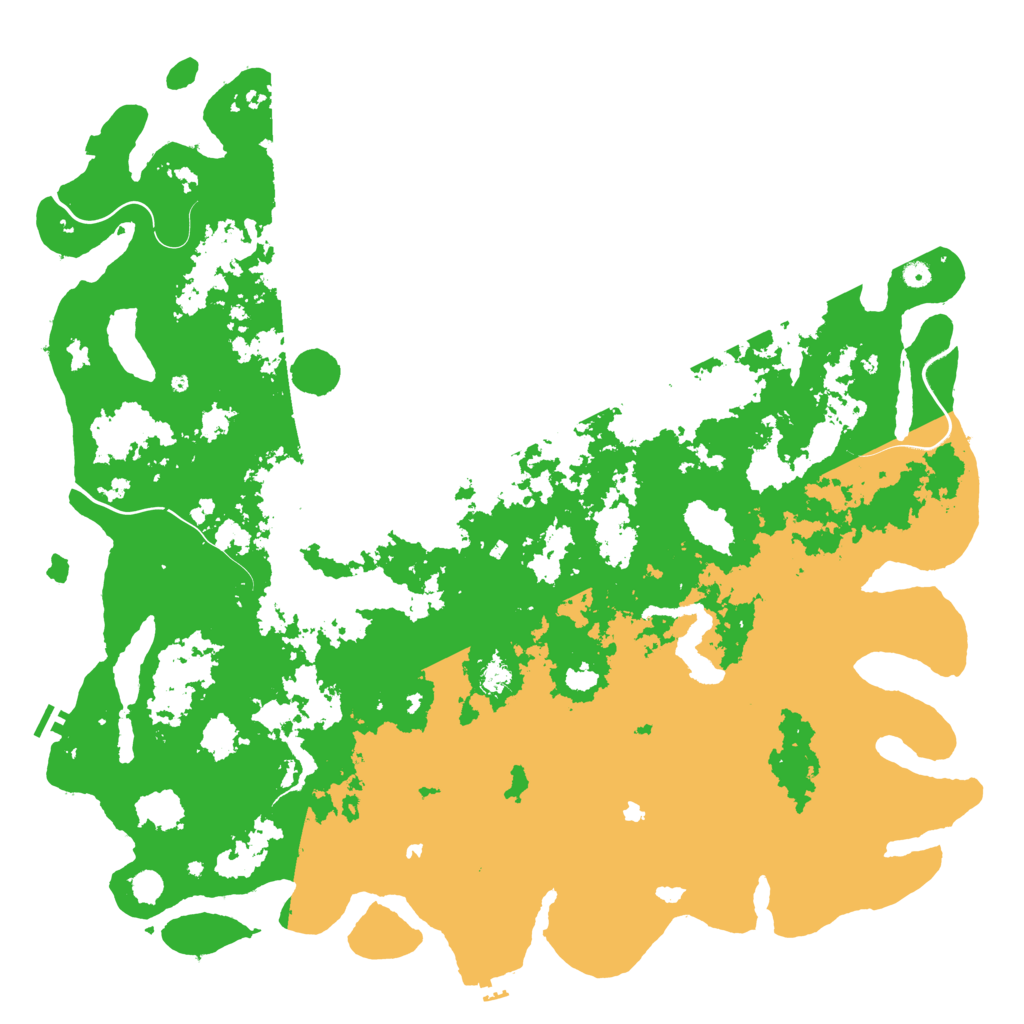 Biome Rust Map: Procedural Map, Size: 6000, Seed: 141201