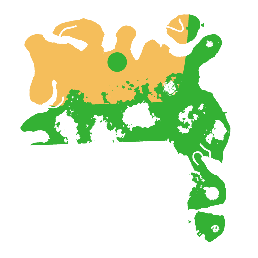 Biome Rust Map: Procedural Map, Size: 3500, Seed: 382455571