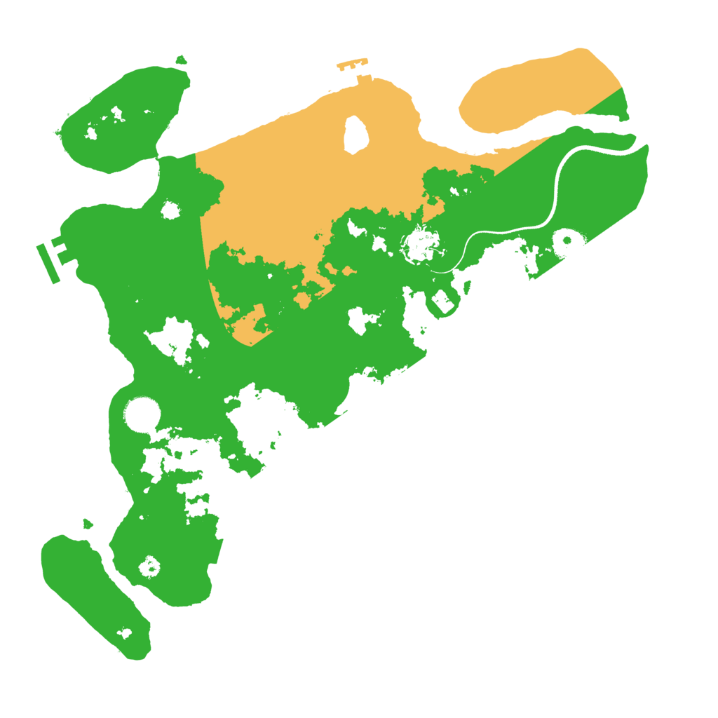 Biome Rust Map: Procedural Map, Size: 3500, Seed: 2140