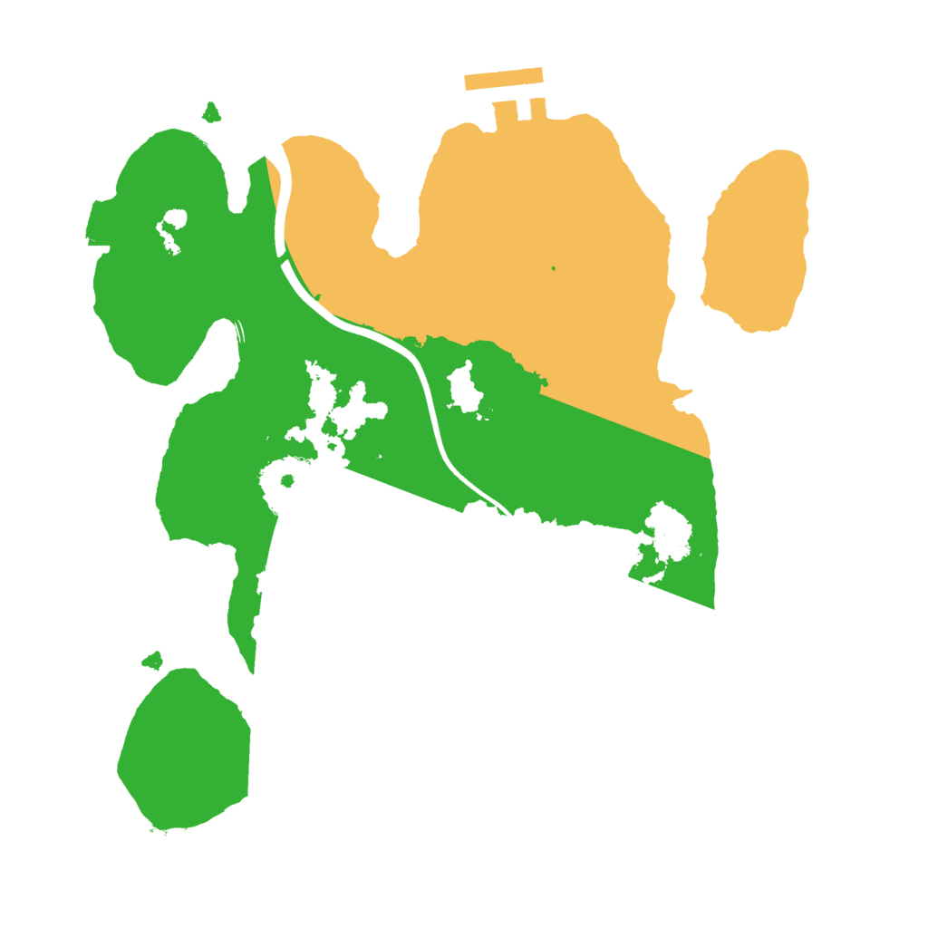 Biome Rust Map: Procedural Map, Size: 2400, Seed: 9353