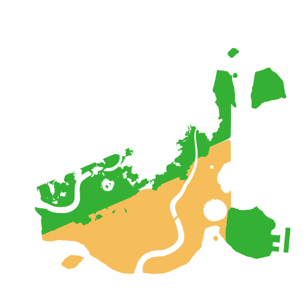 Biome Rust Map: Procedural Map, Size: 2500, Seed: 194200266