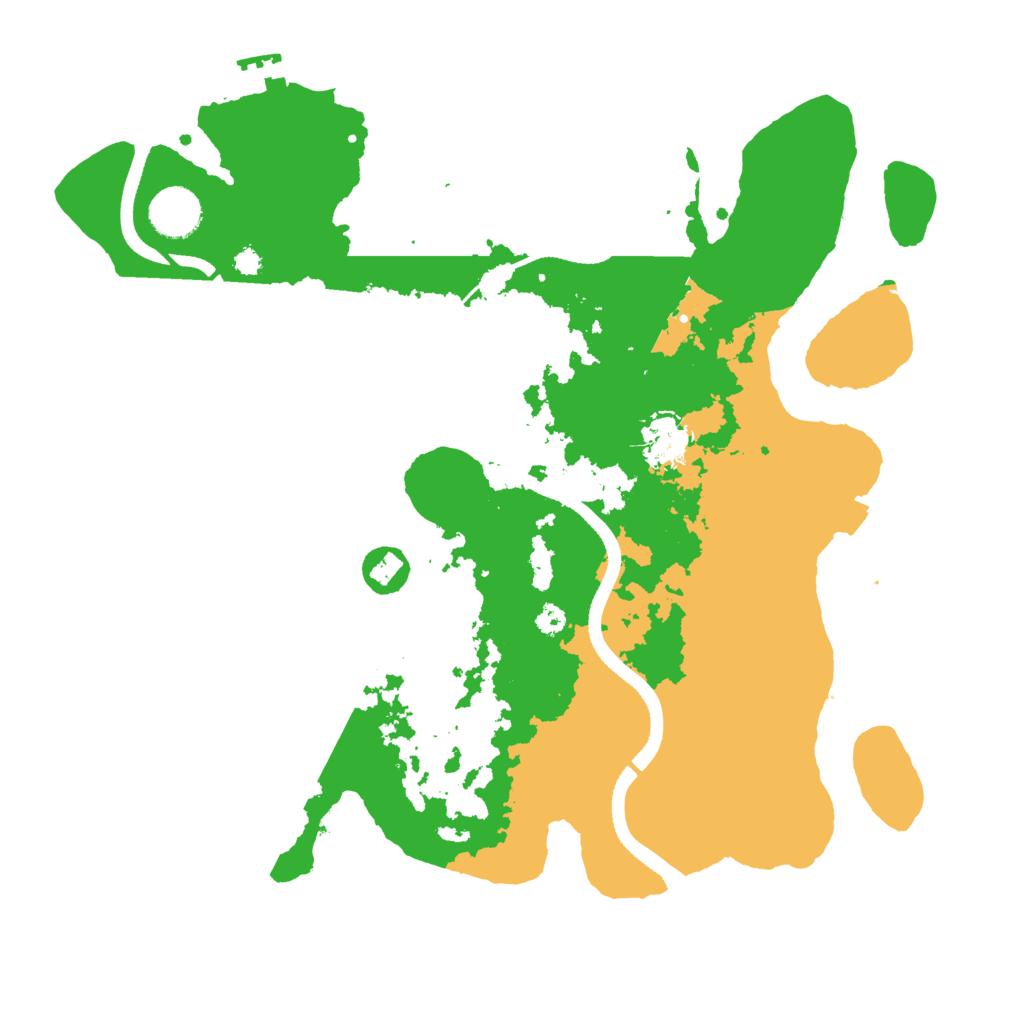 Biome Rust Map: Procedural Map, Size: 3500, Seed: 1843823004