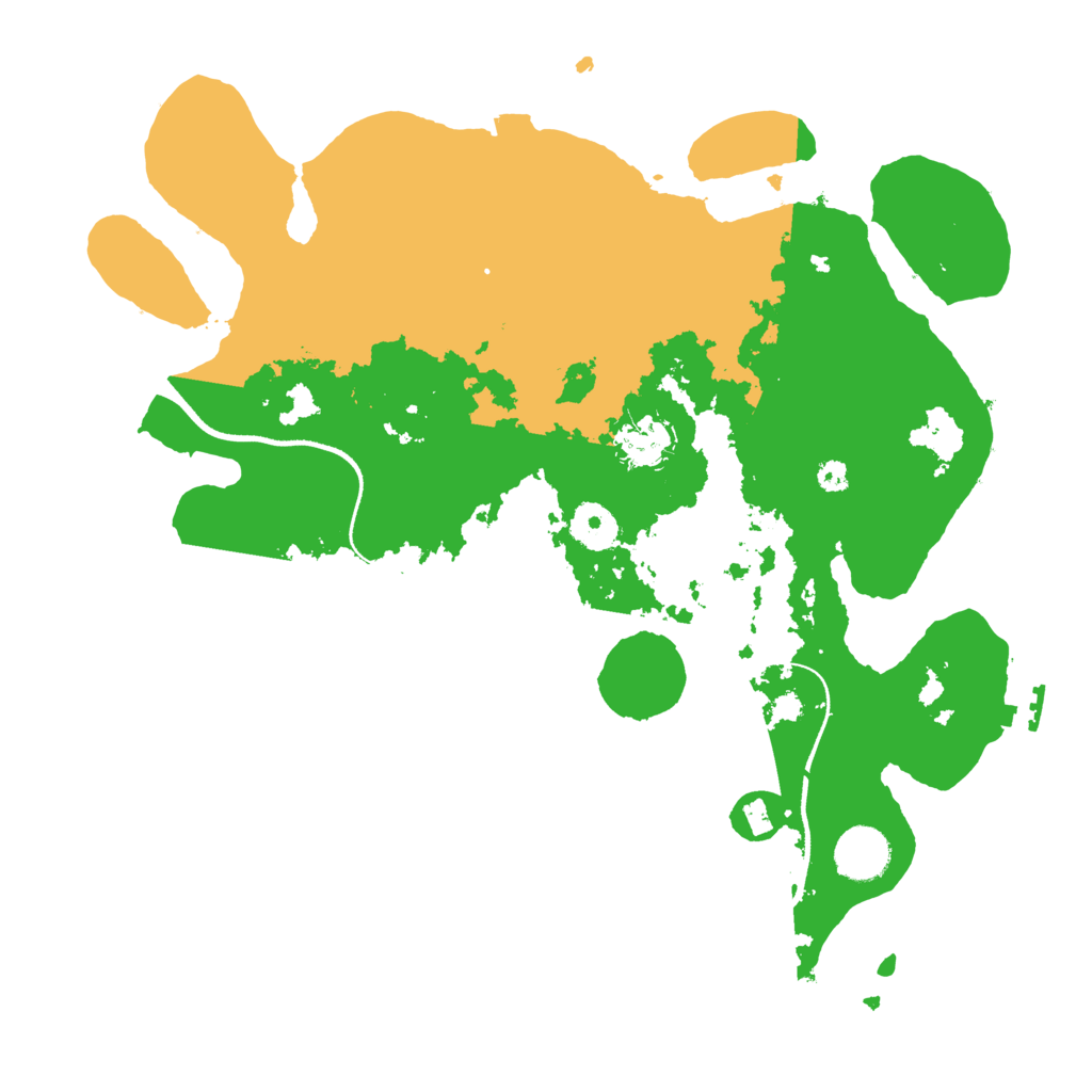 Biome Rust Map: Procedural Map, Size: 3500, Seed: 92769885