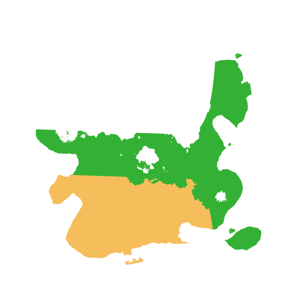 Biome Rust Map: Procedural Map, Size: 2500, Seed: 84635167