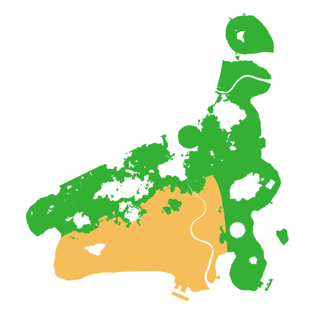 Biome Rust Map: Procedural Map, Size: 3550, Seed: 97963741