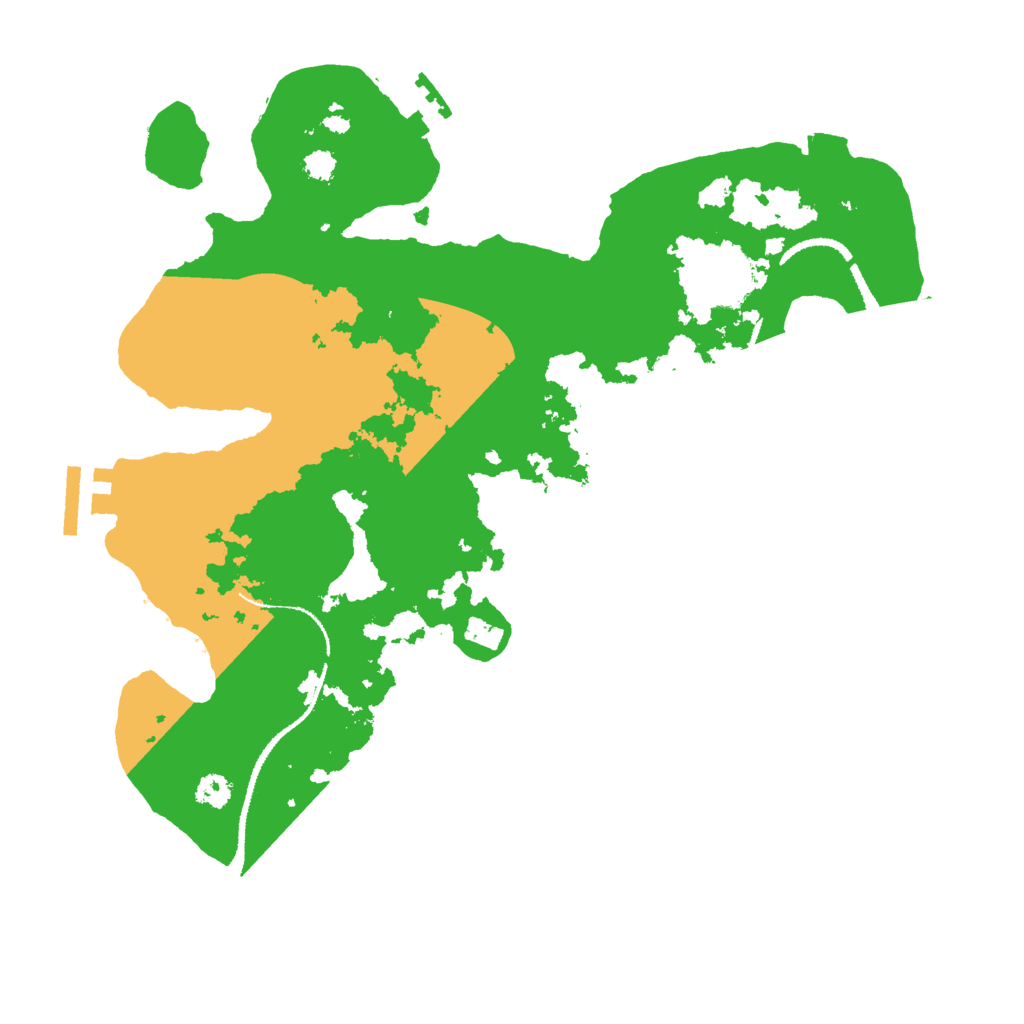 Biome Rust Map: Procedural Map, Size: 3000, Seed: 2490716