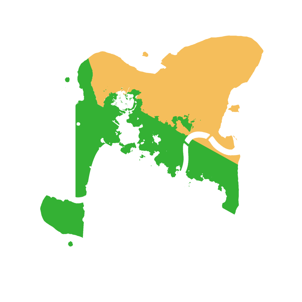 Biome Rust Map: Procedural Map, Size: 2500, Seed: 1713379717