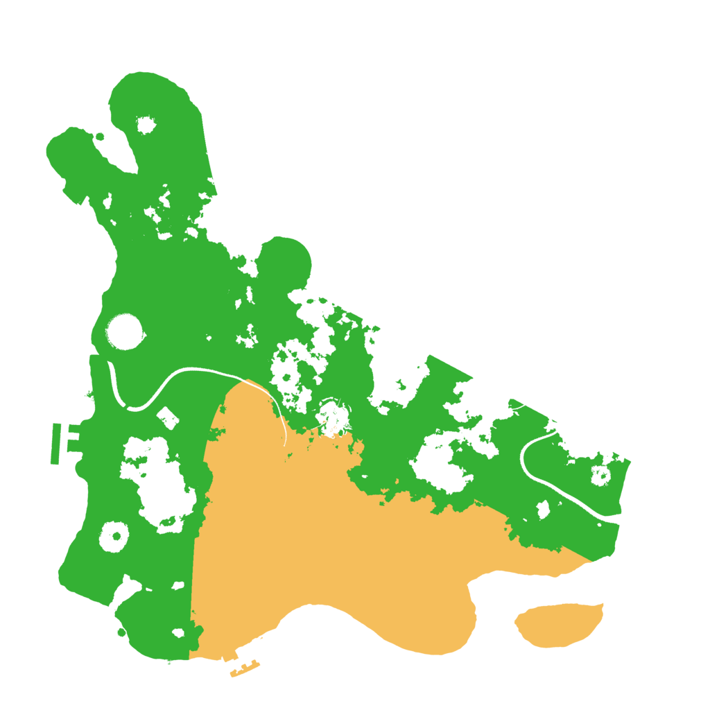 Biome Rust Map: Procedural Map, Size: 3500, Seed: 7933626