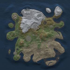 Thumbnail Rust Map: Procedural Map, Size: 3000, Seed: 134288638, 12 Monuments