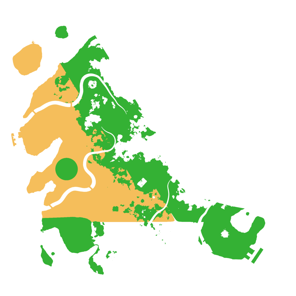 Biome Rust Map: Procedural Map, Size: 3500, Seed: 36173537