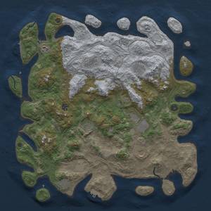 Thumbnail Rust Map: Procedural Map, Size: 4500, Seed: 1272815465, 18 Monuments