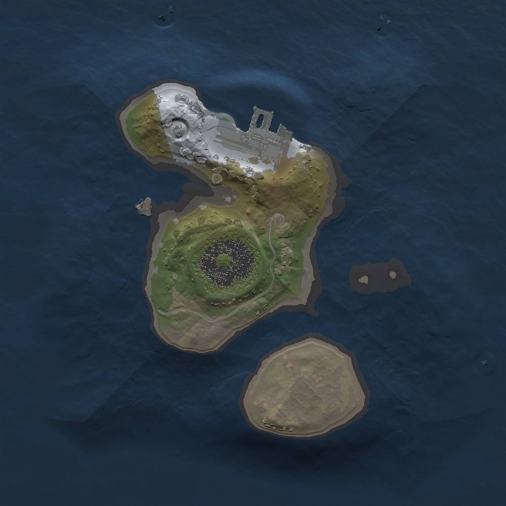 Rust Map: Procedural Map, Size: 1500, Seed: 1272815465, 4 Monuments