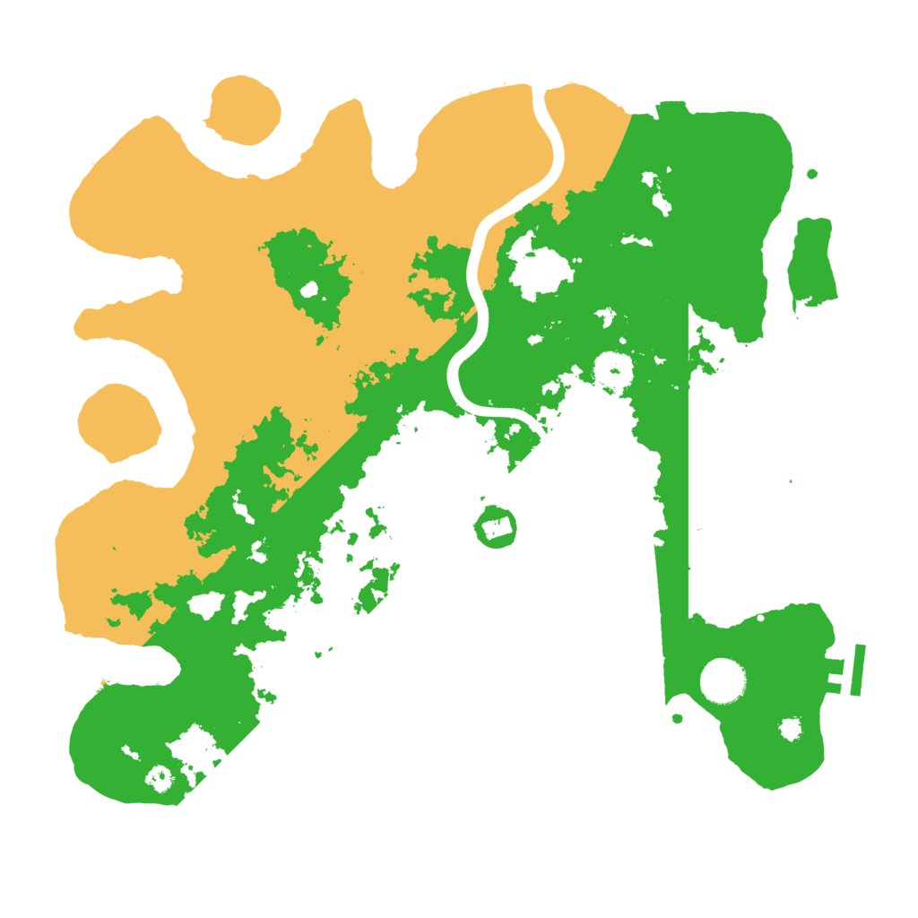 Biome Rust Map: Procedural Map, Size: 3600, Seed: 96960755